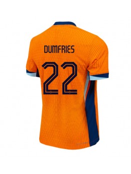 Niederlande Denzel Dumfries #22 Heimtrikot EM 2024 Kurzarm